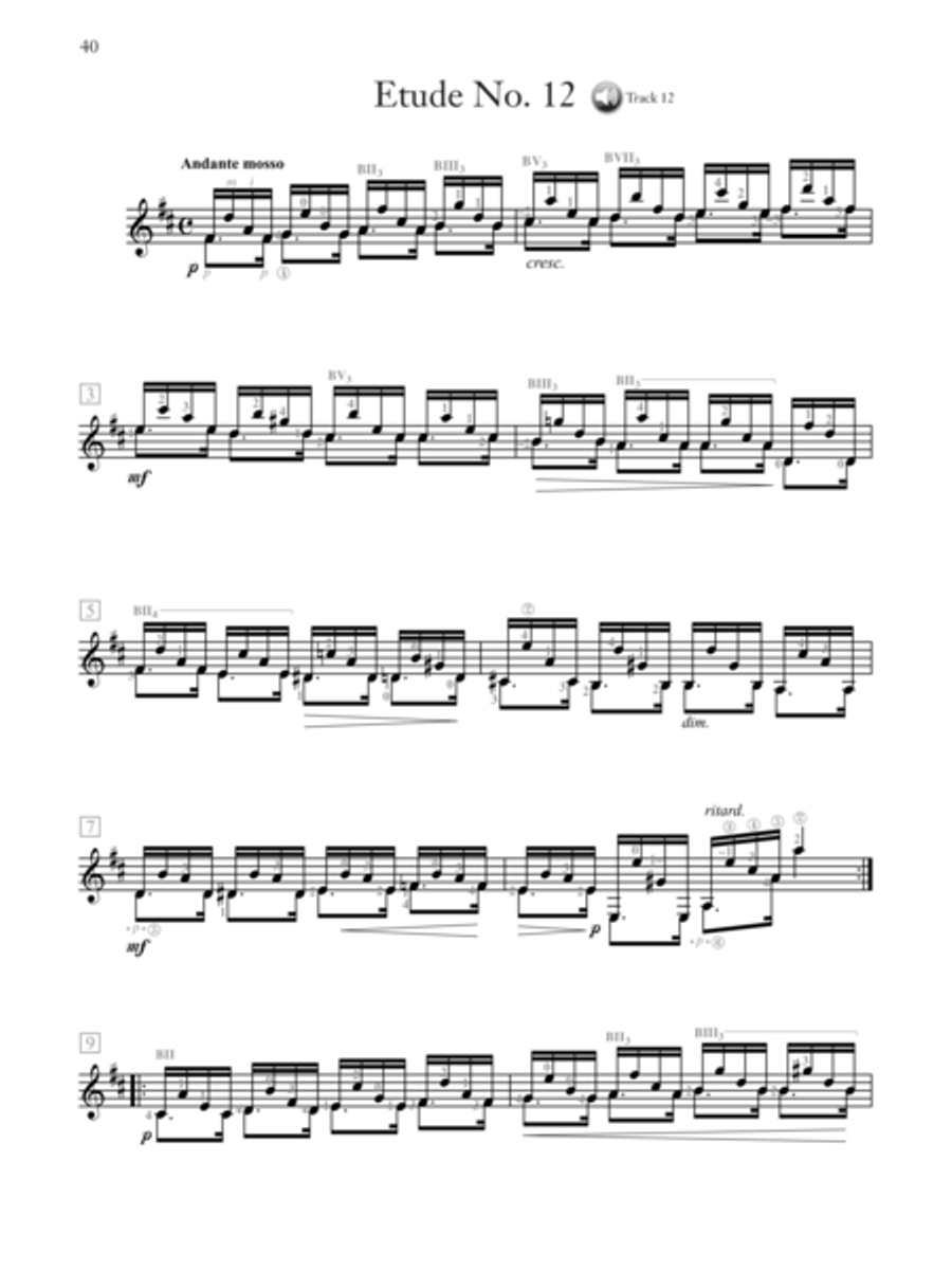 Carcassi -- Melodic and Progressive Etudes, Op. 60 image number null