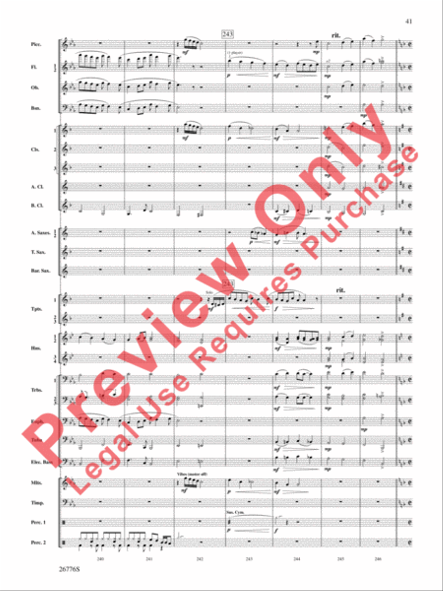 The Music of Disneyland Concert Band scores gallery preview page 42