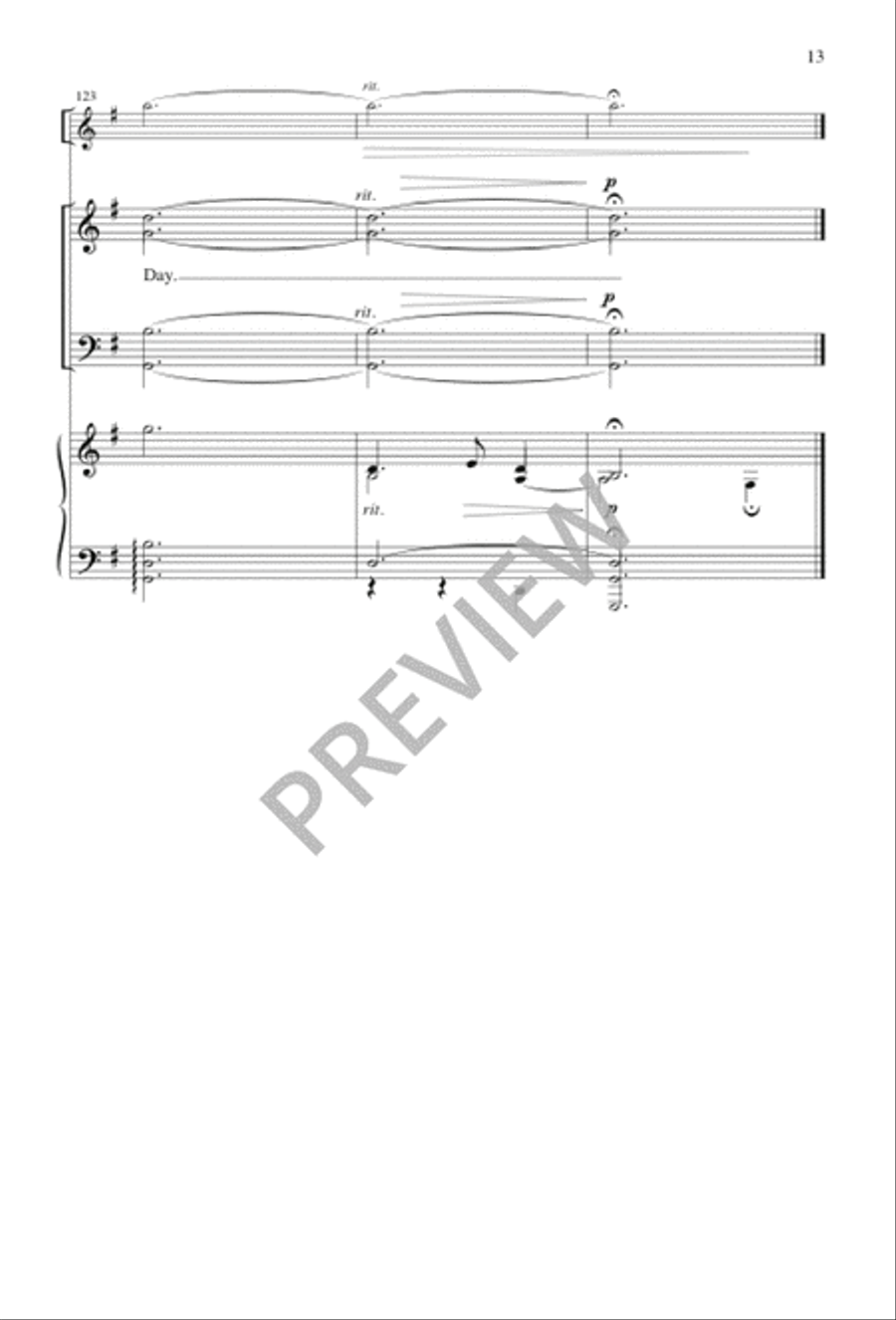 Who Would Think That What Was Needed 4-Part scores gallery preview page 13