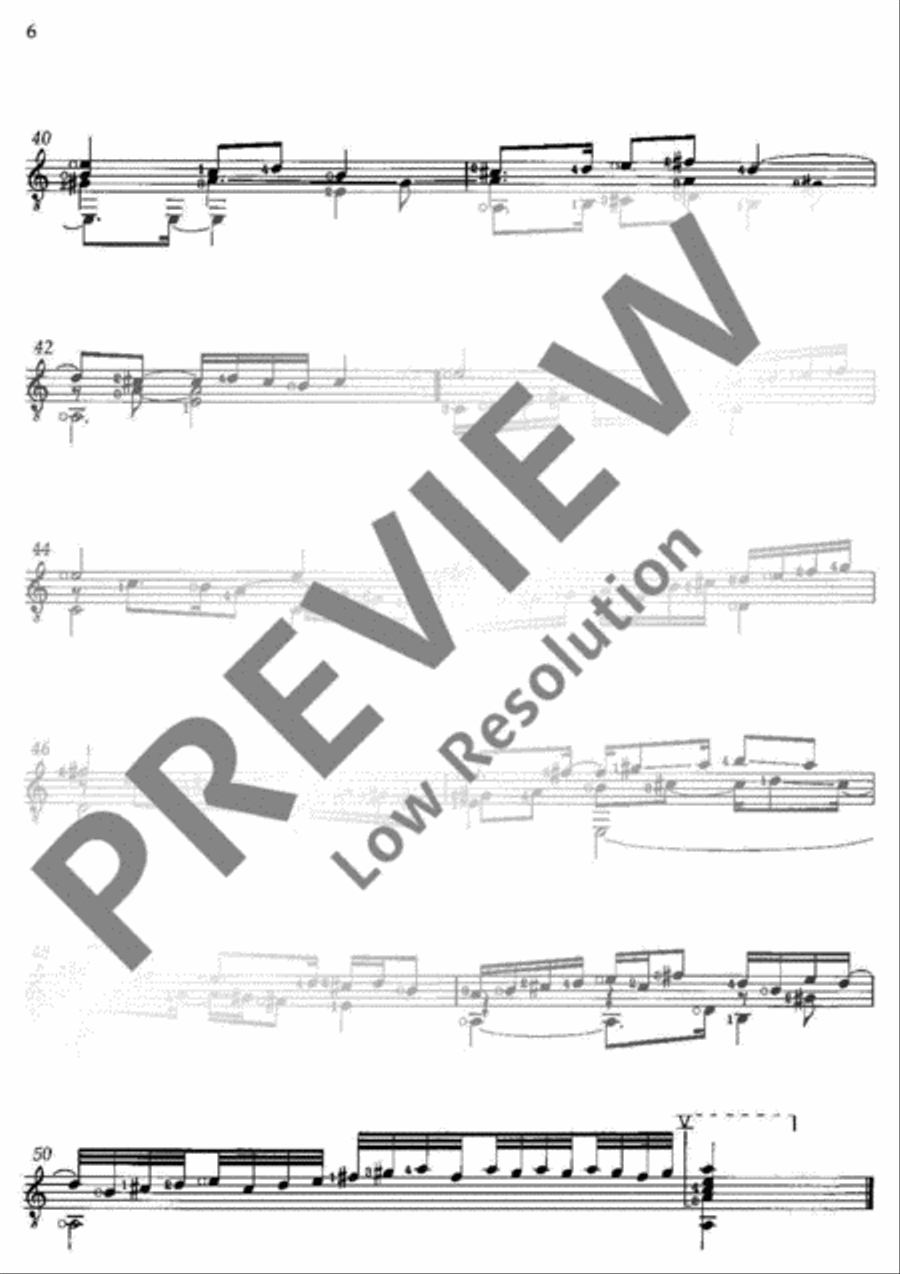 Anthology of Selected Pieces Classical Guitar scores gallery preview page 11