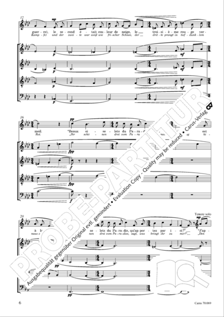 Ravel: Trois chansons Ravel: Trois chansons Choir scores gallery preview page 7