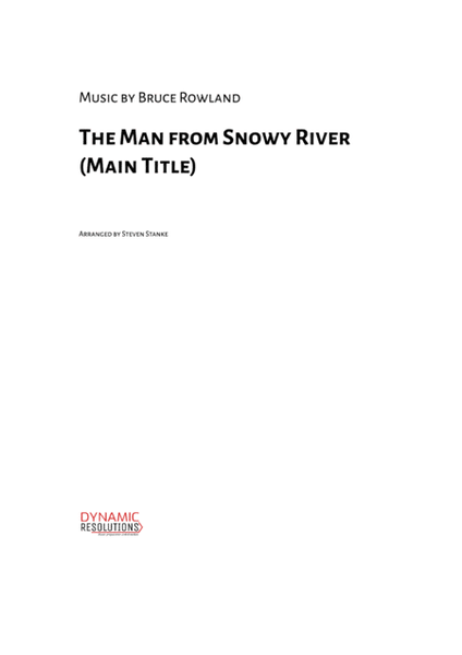 The Man From Snowy River (main Title Theme) - Score Only image number null