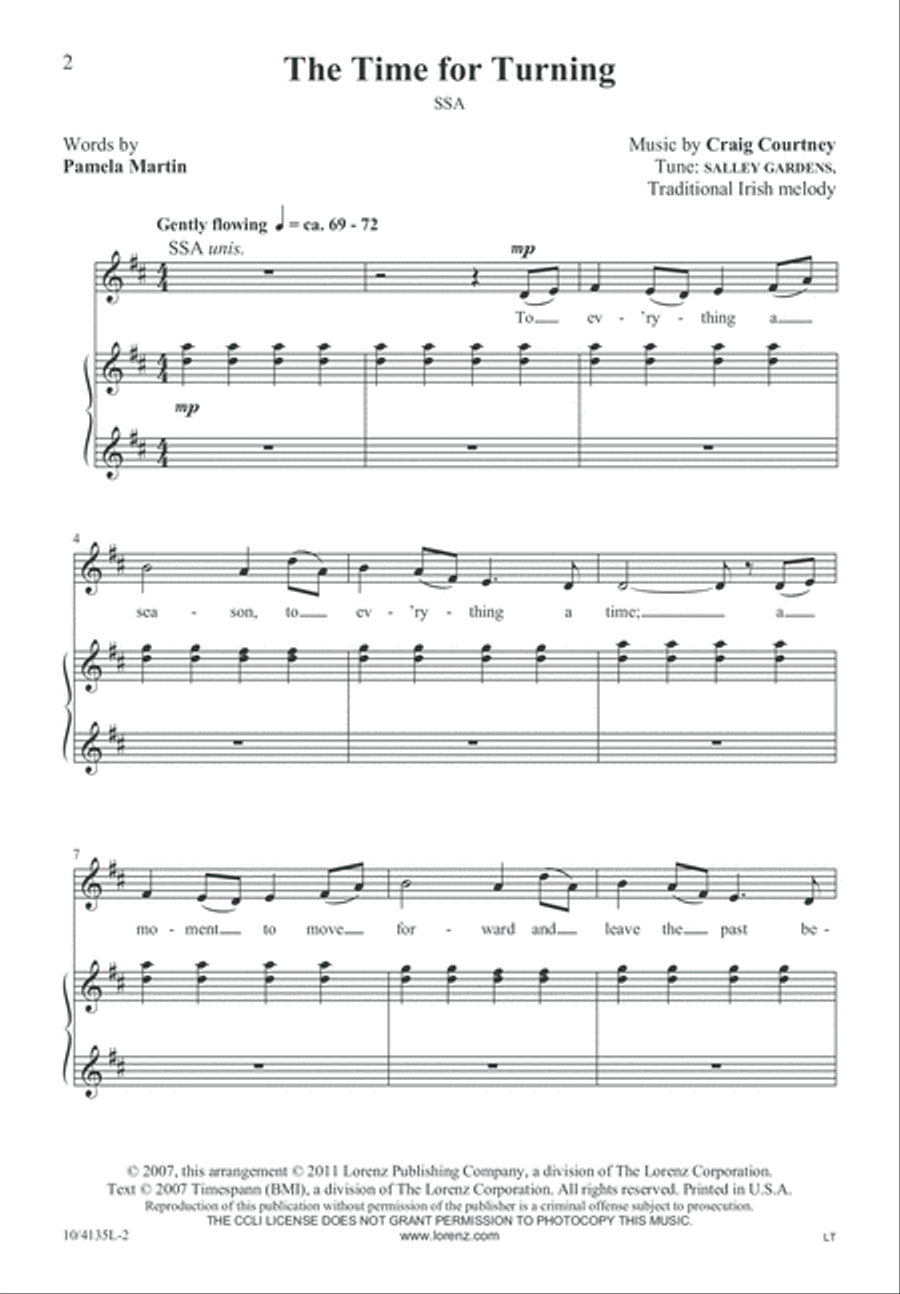 The Time for Turning SSA scores gallery preview page 3