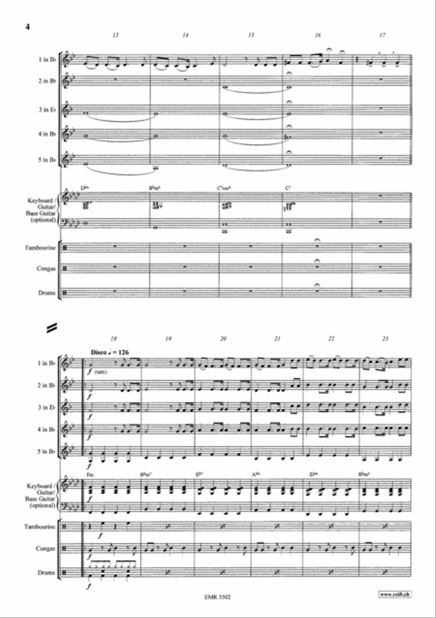 I Will Survive Concert Band scores gallery preview page 4