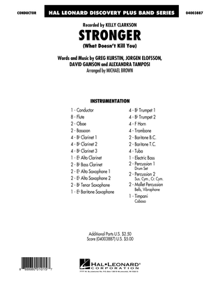 Stronger (What Doesn't Kill You) - Conductor Score (Full Score)