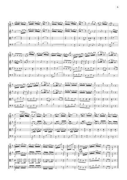 Mozart Rondeau from Posthorn Serenade, for string quartet, CM021 image number null