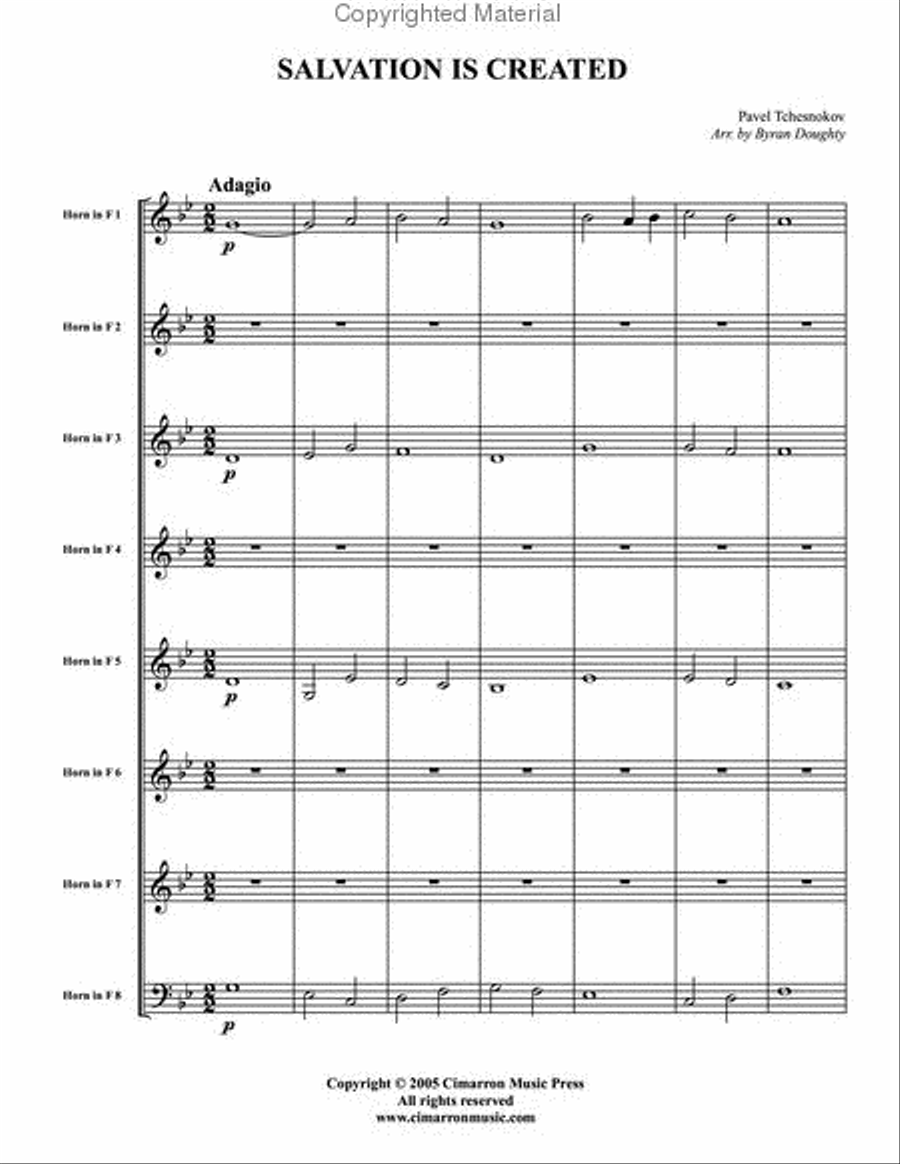 Salvation is Created Salvation is Created Large Ensemble scores gallery preview page 2