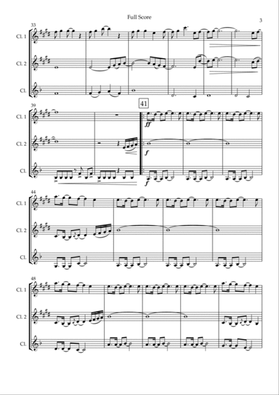 Without You Without You Clarinet Trio scores gallery preview page 3