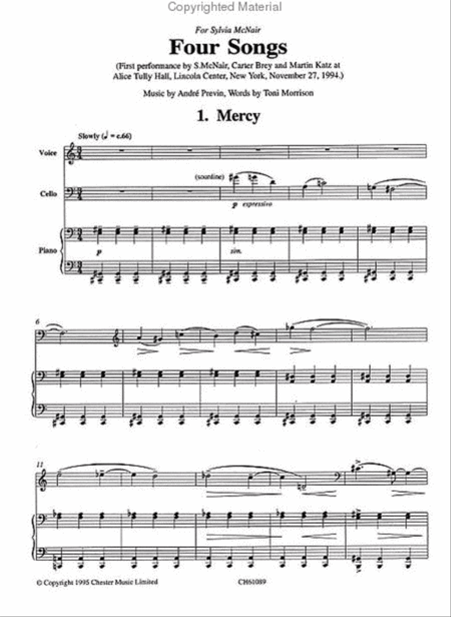 4 Songs 4 Songs Cello scores gallery preview page 2