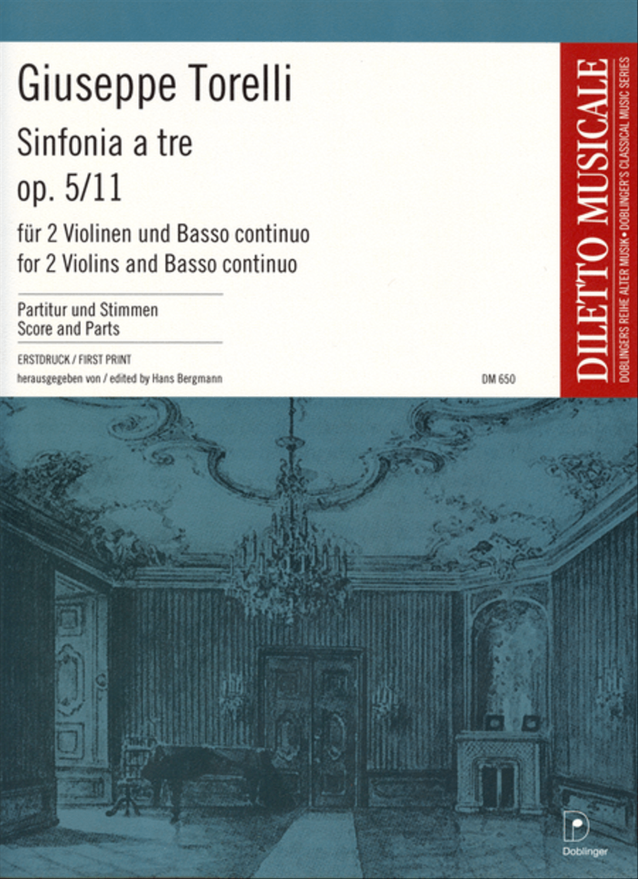 Sinfonia a tre e-moll op. 5/11 Basso Continuo scores gallery preview page 1