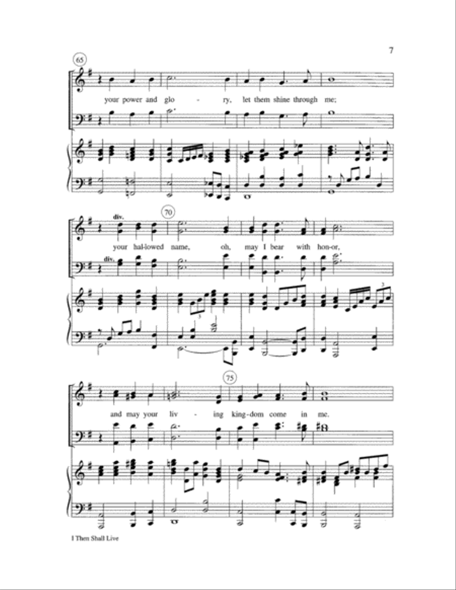I Then Shall Live Choir scores gallery preview page 7