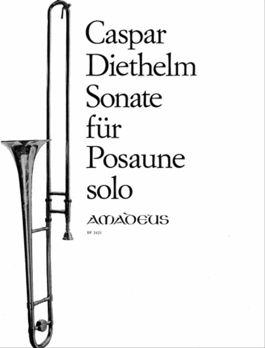 Sonata for posaune solo (1975) op. 128 Trombone Solo scores gallery preview page 1