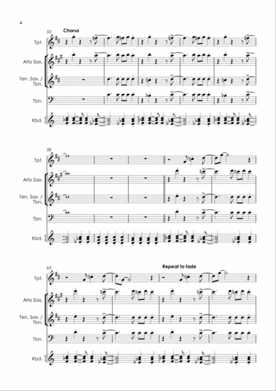 I Get The Sweetest Feeling Tenor Saxophone scores gallery preview page 6