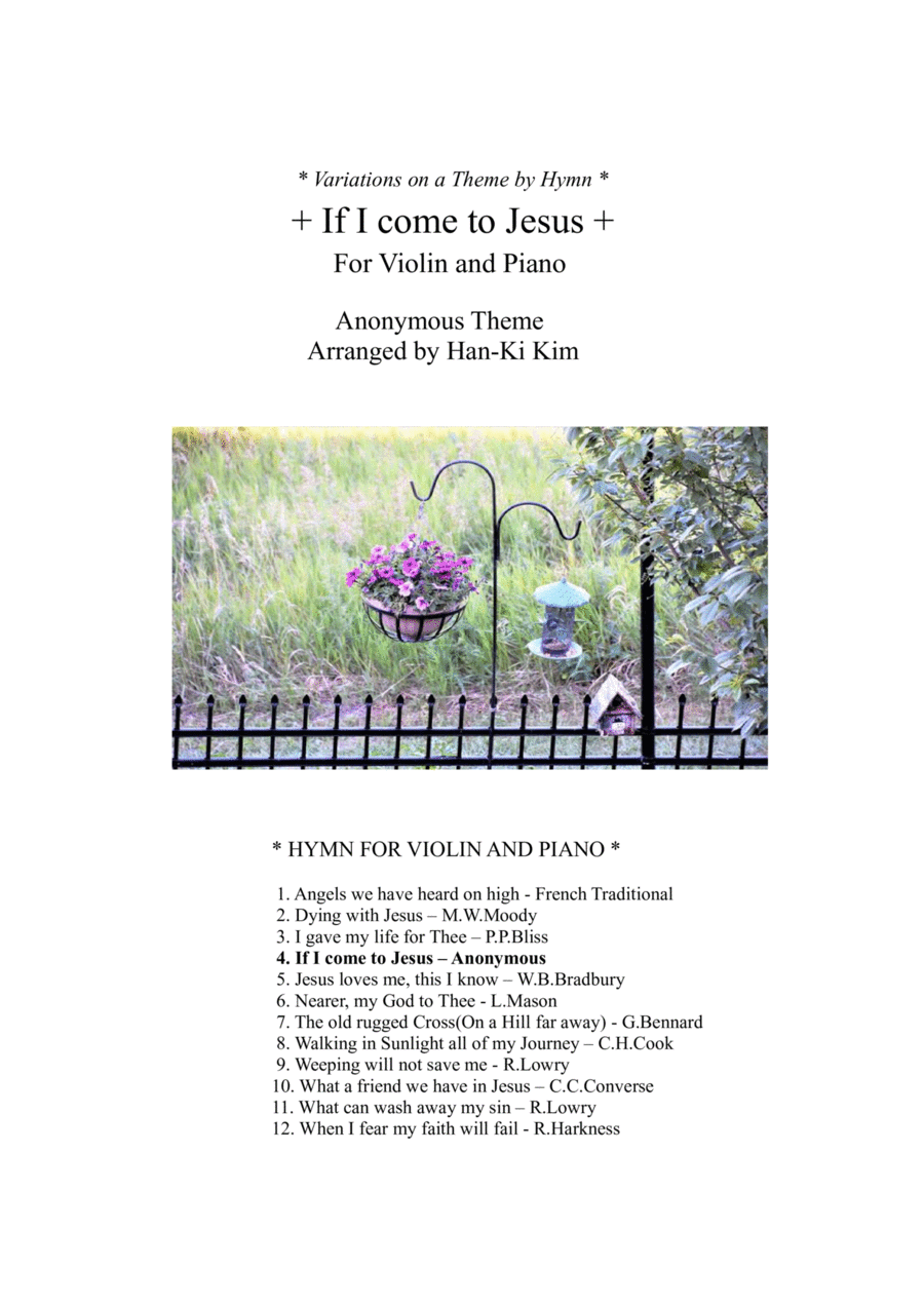 If I come to Jesus (For Violin and Piano) If I come to Jesus (For Violin and Piano) Violin Solo scores gallery preview page 1