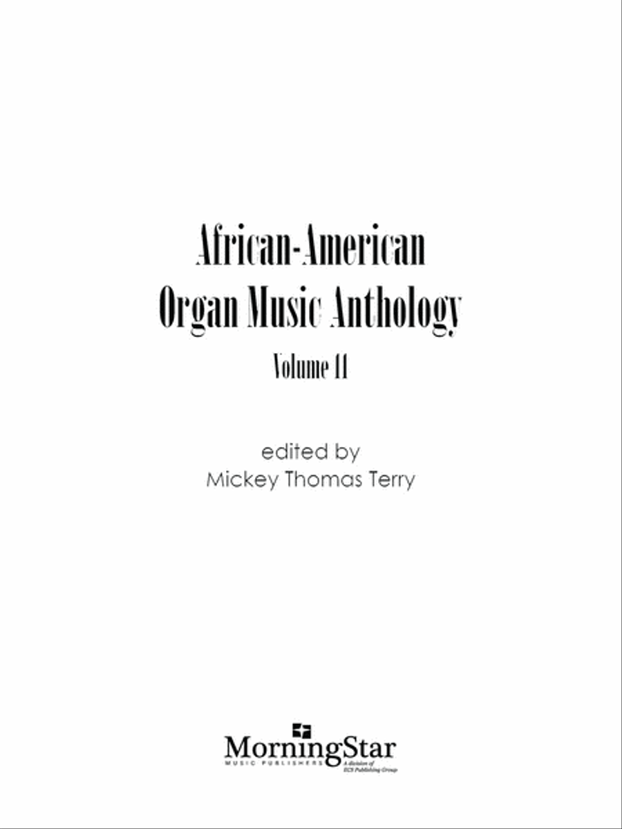 African-American Organ Music Anthology, Volume 11 Organ scores gallery preview page 2