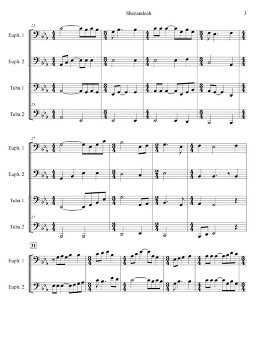 Shenandoah (Tuba/Euphonium Quartet)