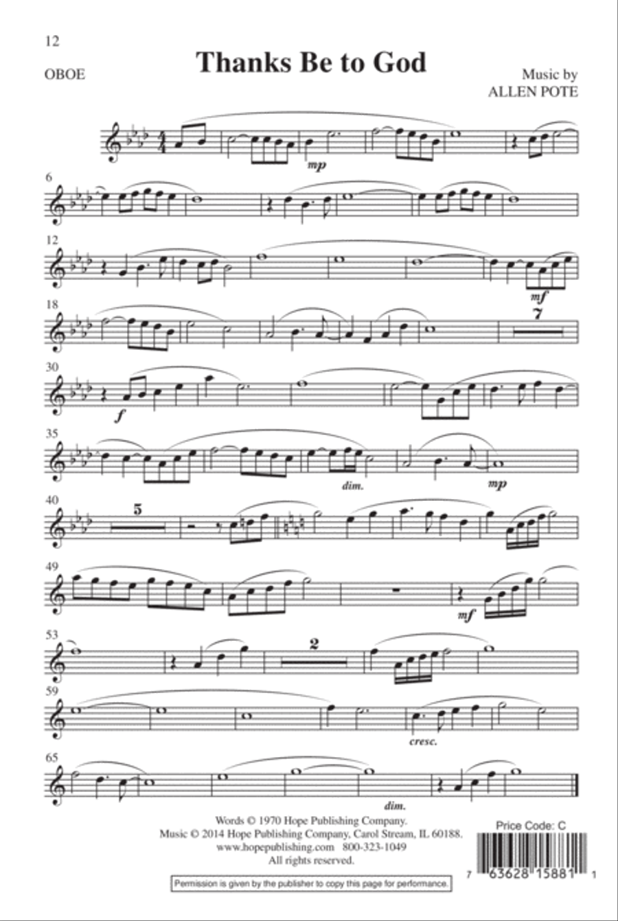 Thanks Be to God Thanks Be to God 4-Part scores gallery preview page 13