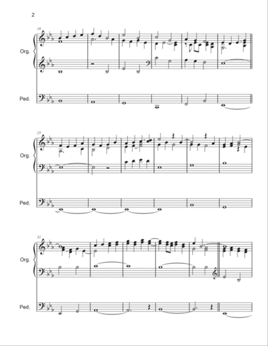 Sleepers Awake ! Choralprelude for organ by Mark Andersen Organ Solo scores gallery preview page 3