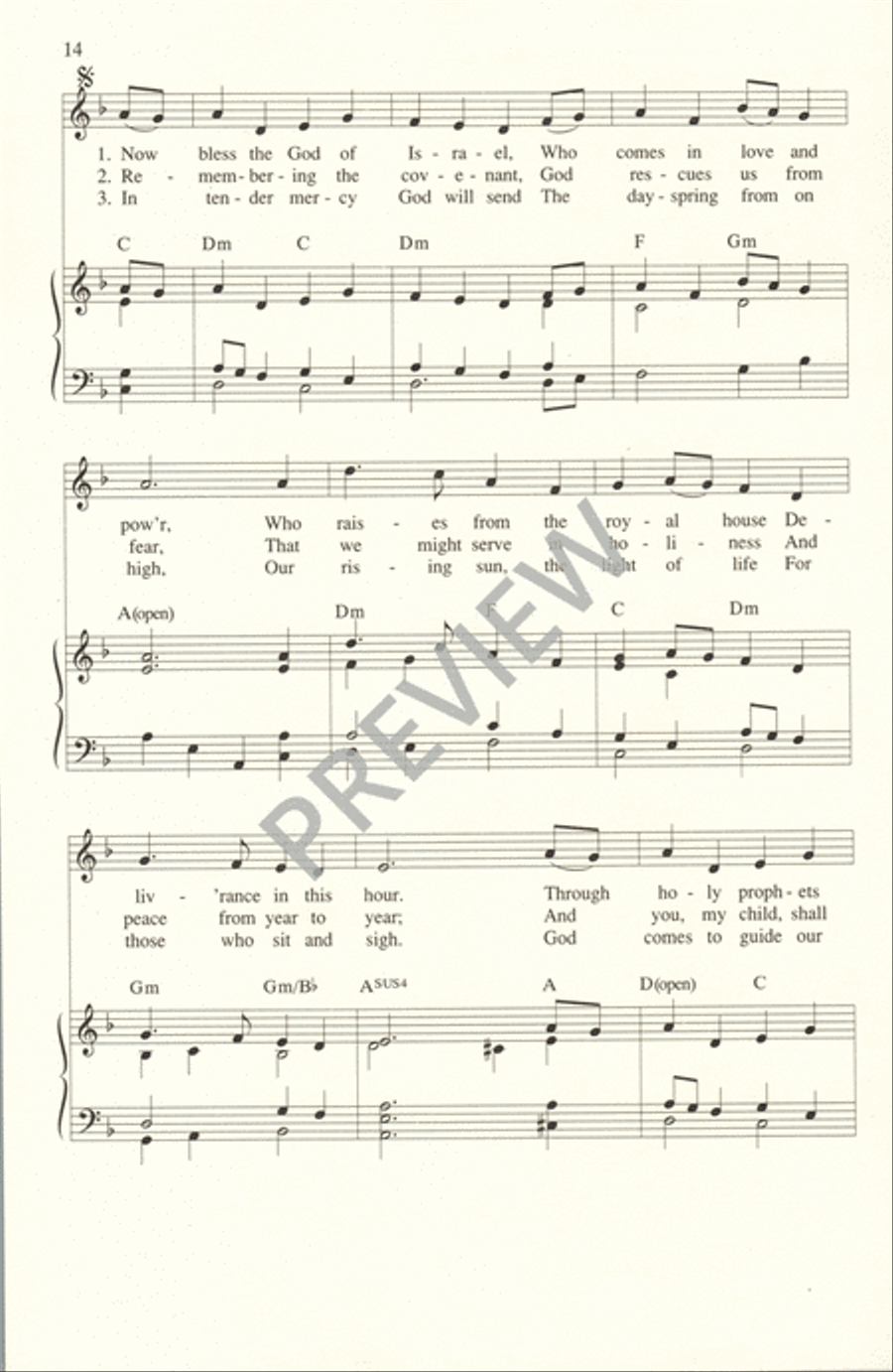 In the Morning I Will Sing Unison Choir scores gallery preview page 16