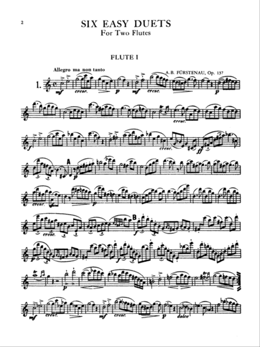 Six Duets, Op. 137 Flute Duet scores gallery preview page 3