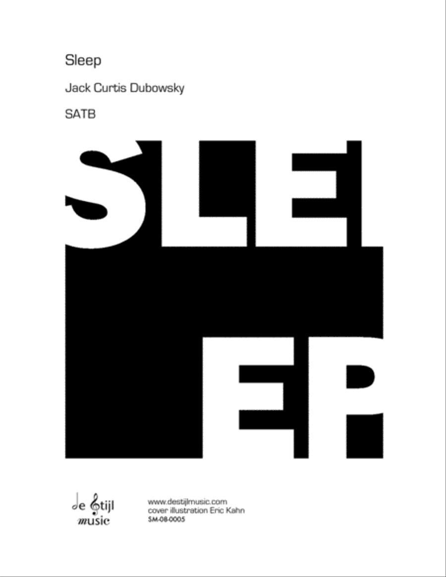 Sleep 4-Part scores gallery preview page 1