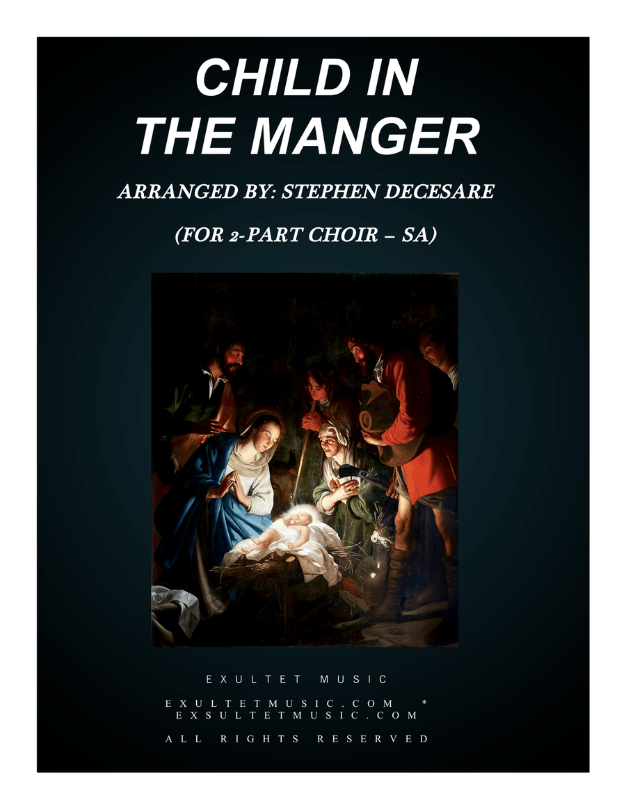 Book cover for Child In The Manger (for 2-part choir - (SA)