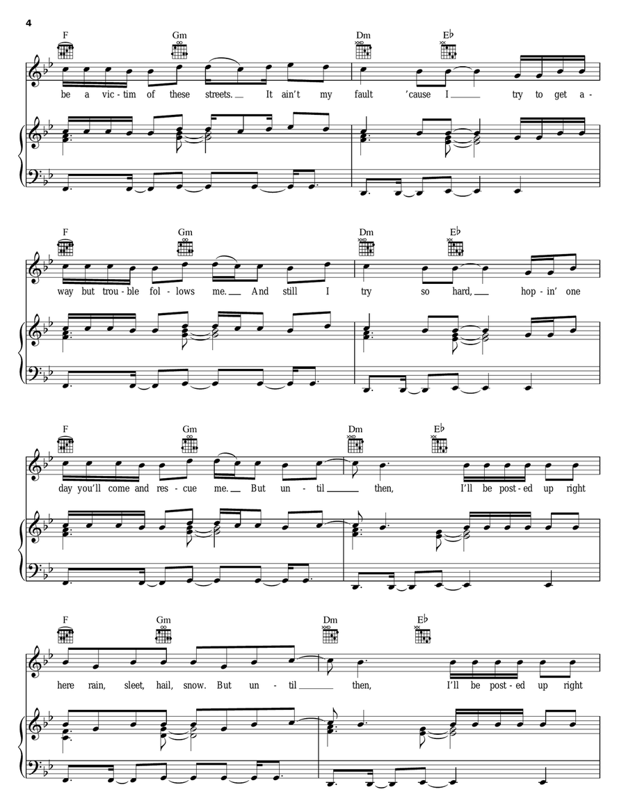 I Tried Piano, Vocal, Guitar scores gallery preview page 4