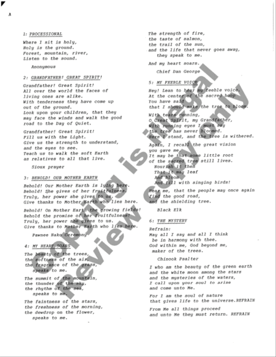 The Web of Life (Full Score) Choir scores gallery preview page 20