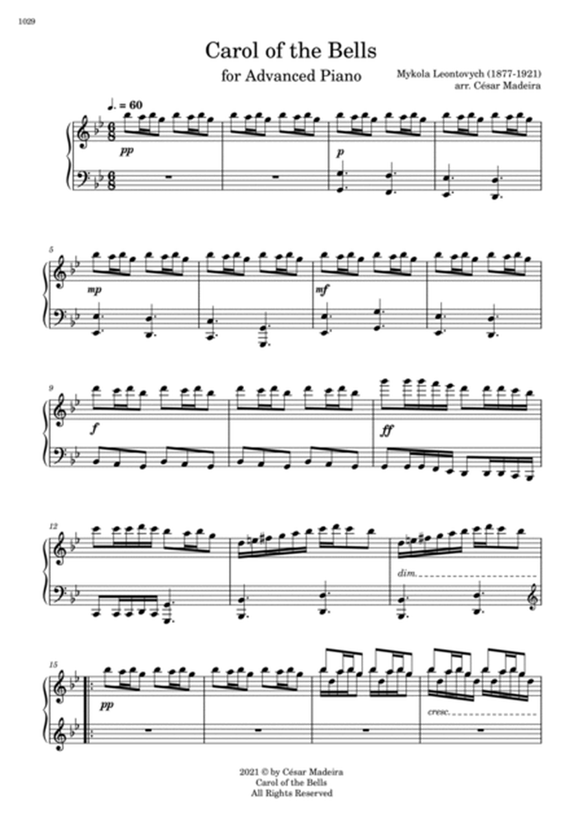 Carol Of The Bells - Advanced Piano (Full Score) image number null