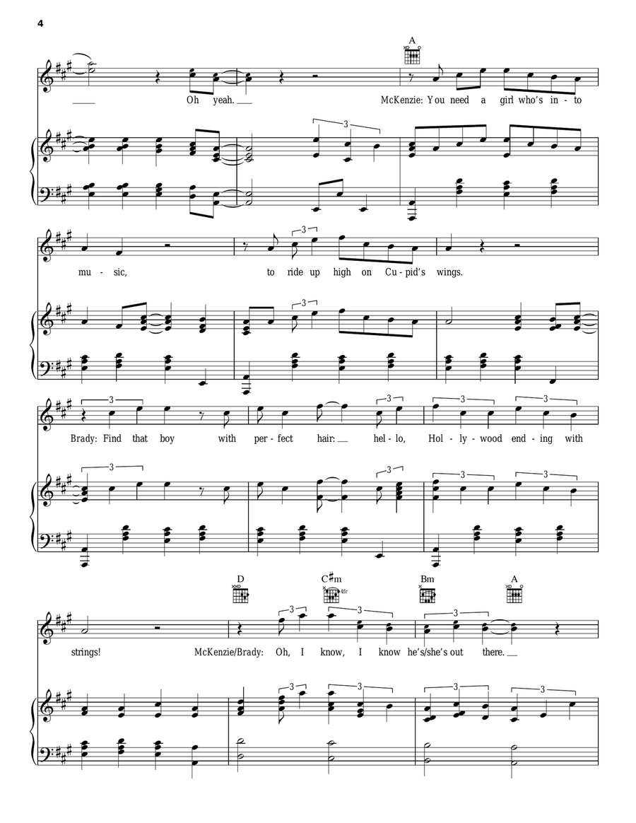 Meant To Be Piano, Vocal, Guitar scores gallery preview page 4