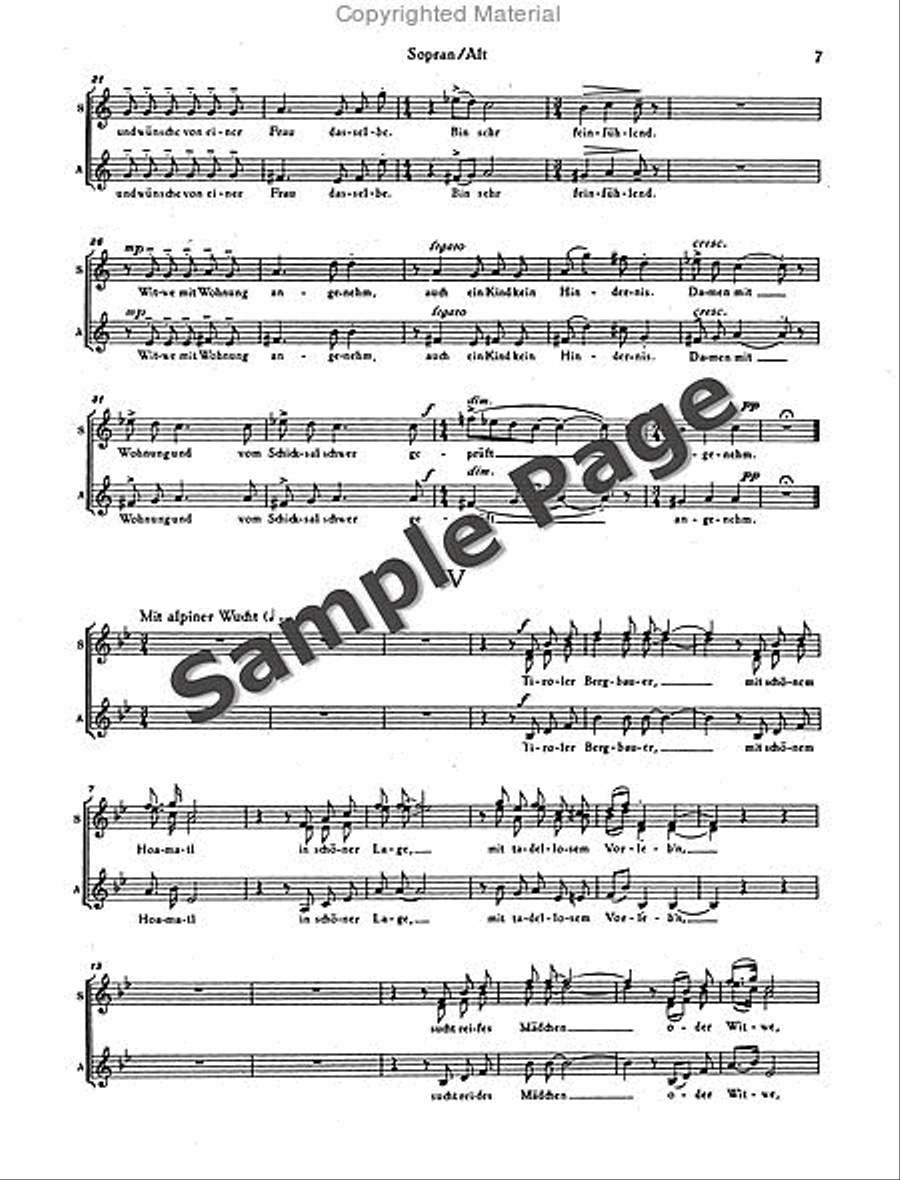 Heiratspostchorus/hpsi/db (sa) SA scores gallery preview page 8