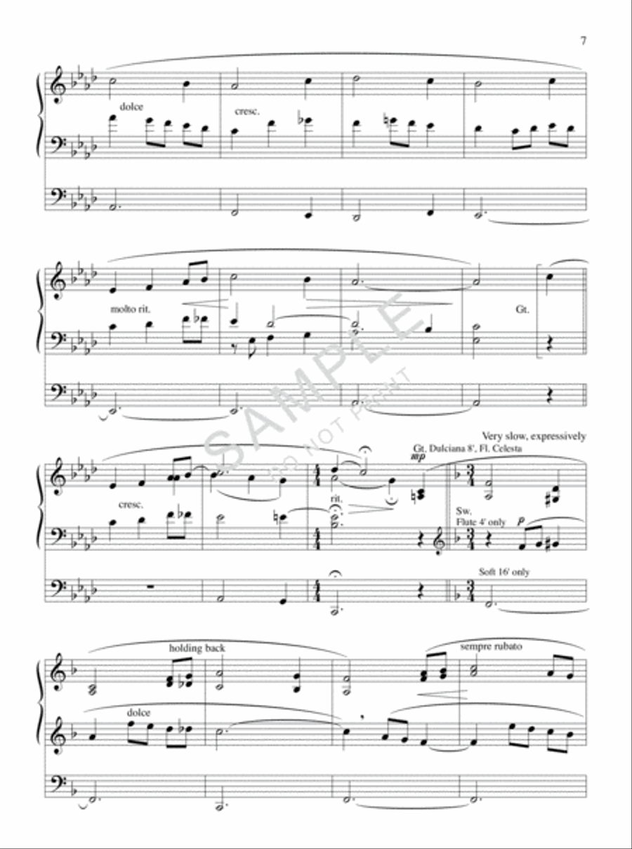 Come, Ye Thankful People Organ Solo scores gallery preview page 3