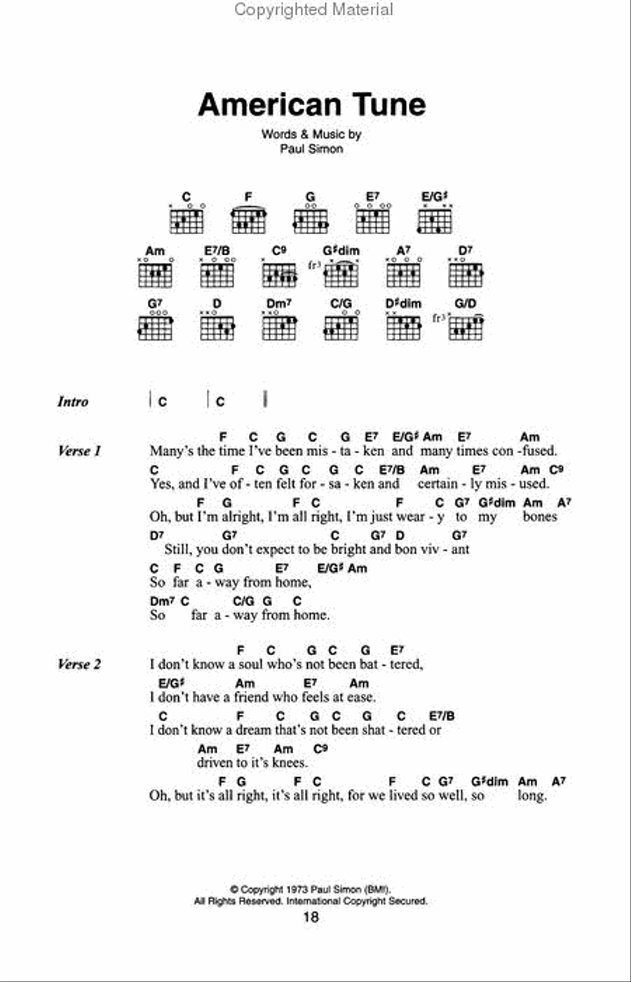 Paul Simon – The Little Black Songbook Acoustic Guitar scores gallery preview page 3
