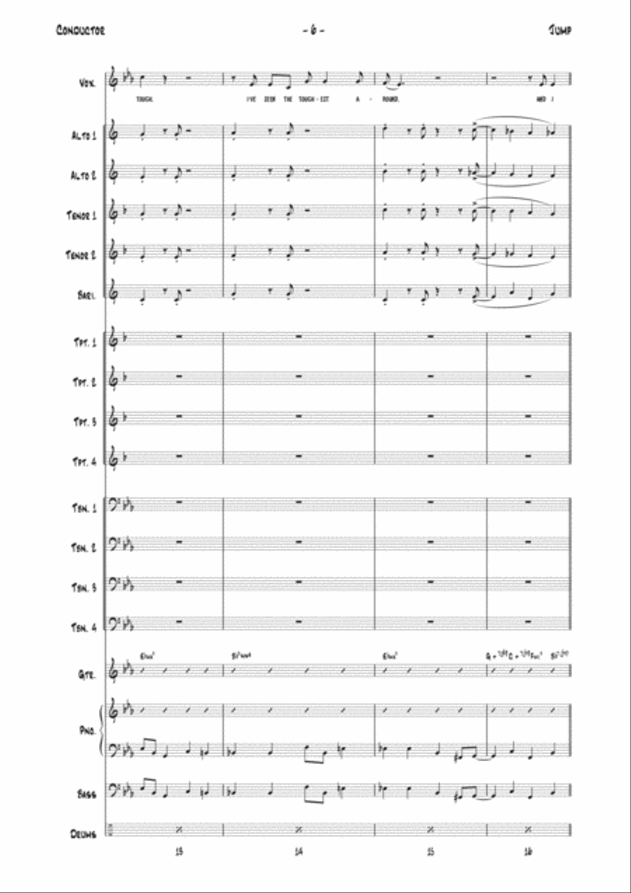 Jump Jump Jazz Ensemble scores gallery preview page 6