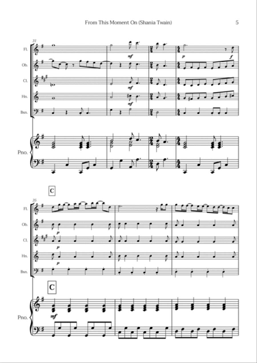 From This Moment On Bassoon scores gallery preview page 5