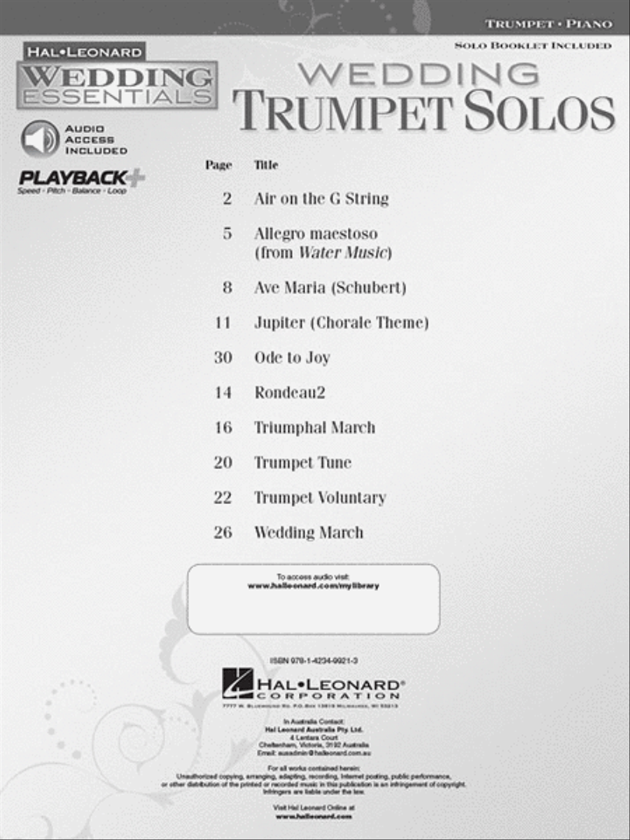 Wedding Trumpet Solos Trumpet Solo scores gallery preview page 3