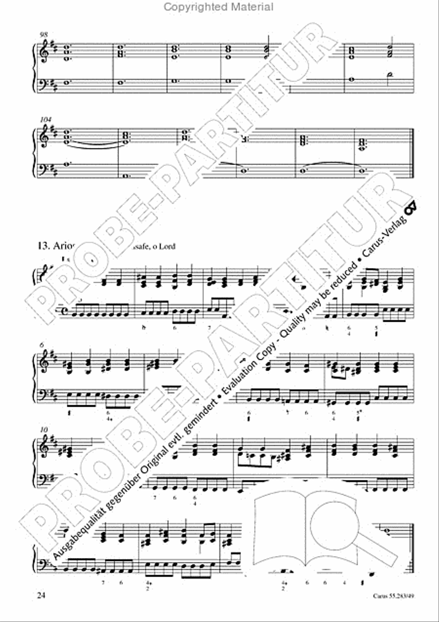 Te Deum for the Victory of Dettingen Organ scores gallery preview page 25