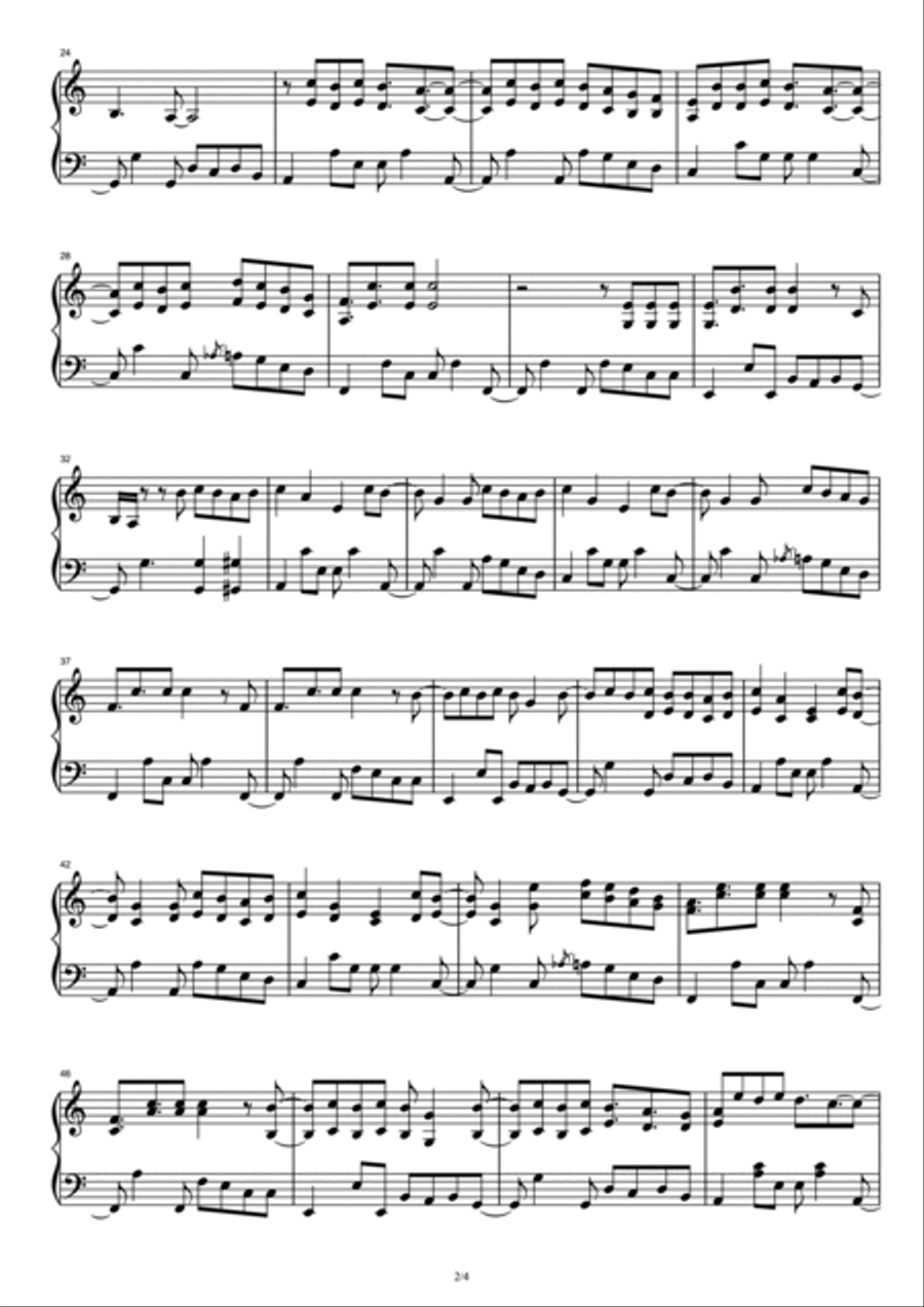 Señorita Piano Solo scores gallery preview page 2