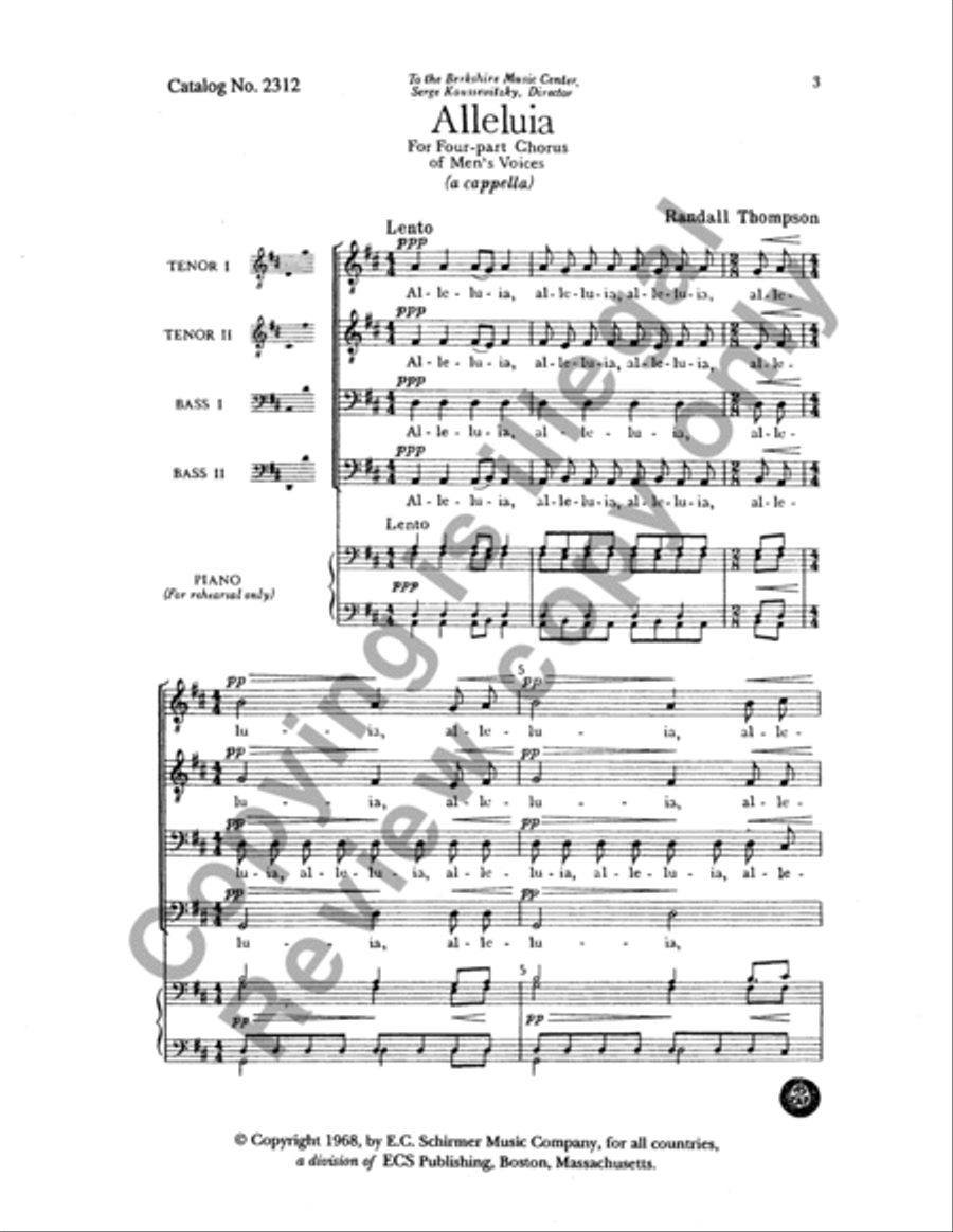 Alleluia TTBB scores gallery preview page 16