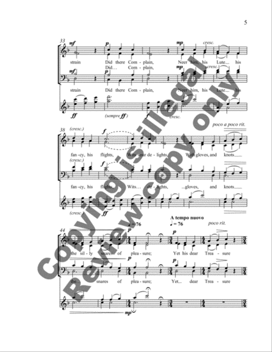 Time Pieces: 3. I Saw Eternity 4-Part scores gallery preview page 4