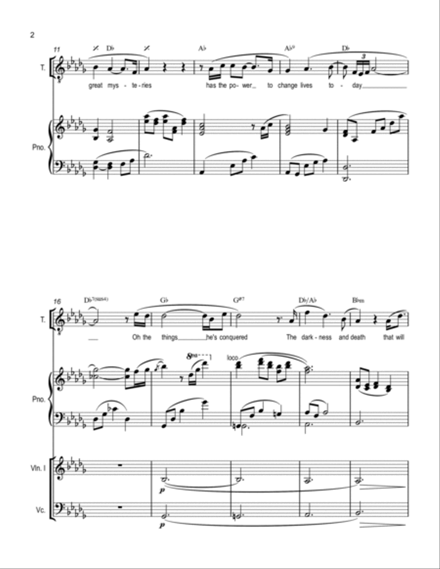I Believe In A Hill Called Mt Calvary Choir scores gallery preview page 2