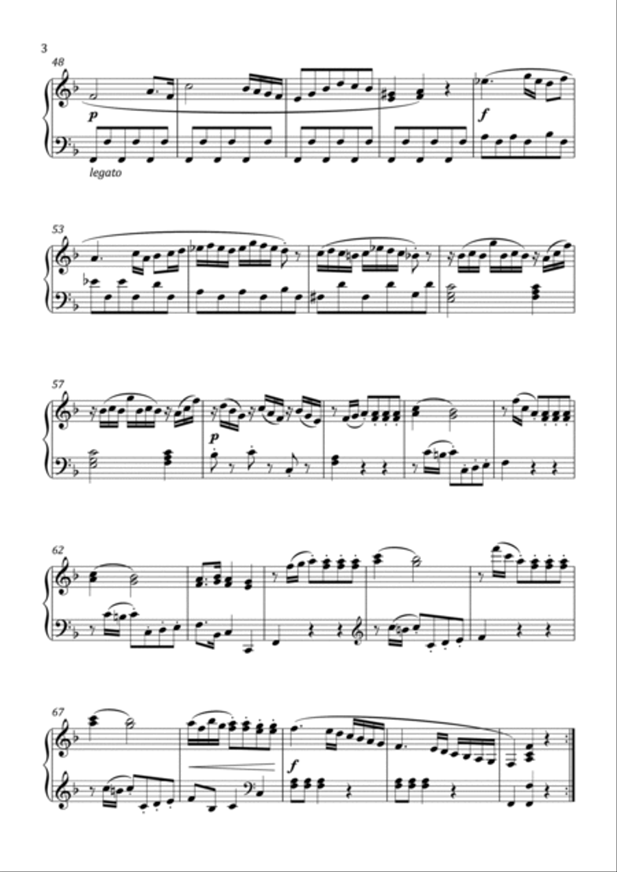Clementi - Sonatina No.4 in F Major - Intermediate Piano Method scores gallery preview page 4
