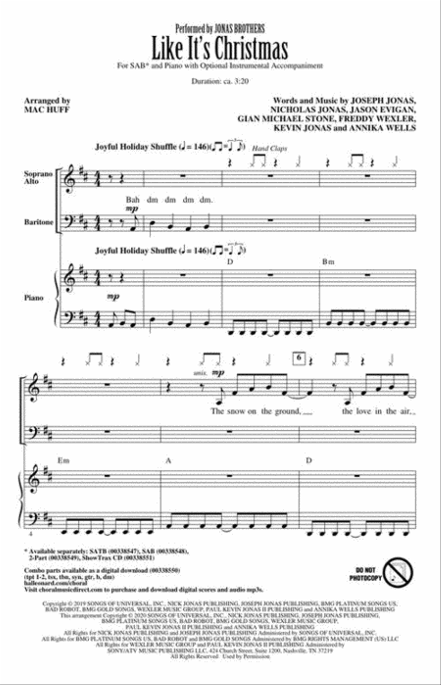 Like It's Christmas Like It's Christmas 3-Part scores gallery preview page 3