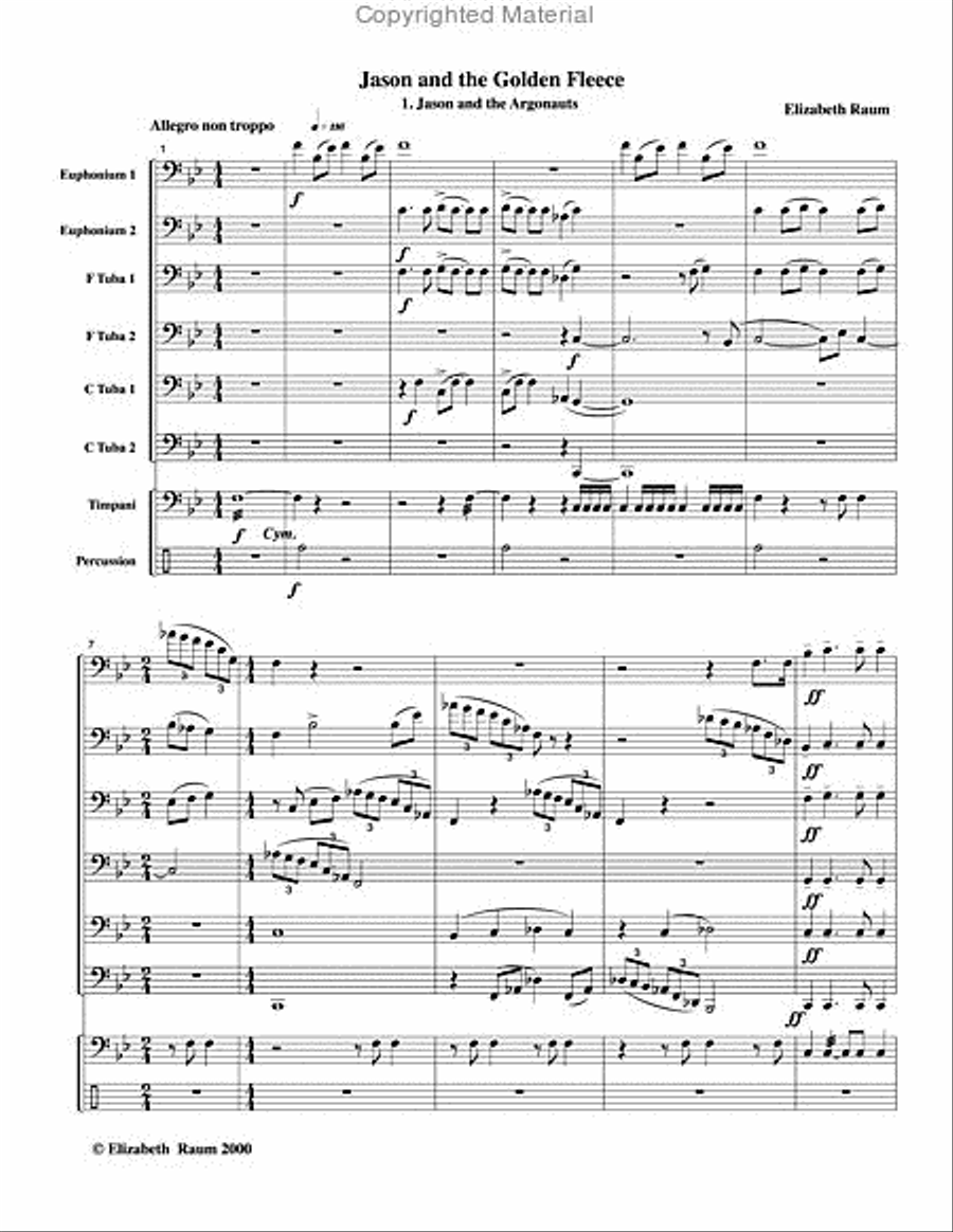 Jason and the Golden Fleece Large Ensemble scores gallery preview page 2