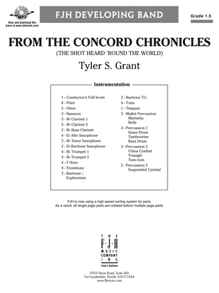 From the Concord Chronicles: Score