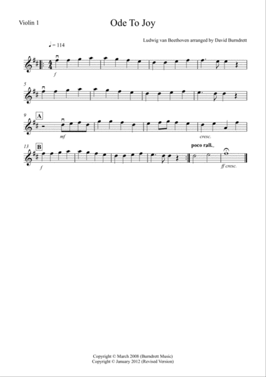 Ode To Joy for String Orchestra String Orchestra scores gallery preview page 3