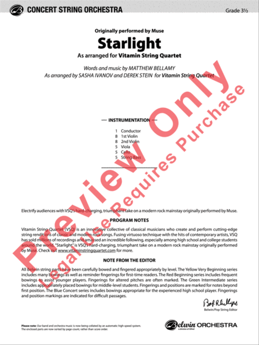 Starlight String Orchestra scores gallery preview page 2