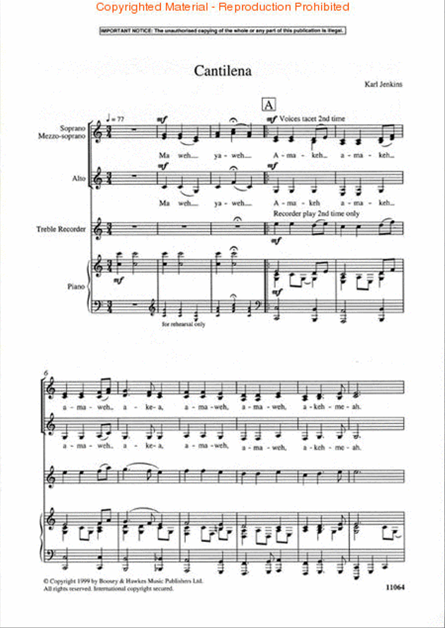 Cantilena Cantilena SSA scores gallery preview page 2