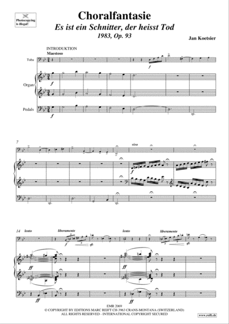 Choralfantasie Tuba scores gallery preview page 4