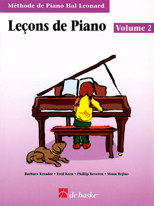 Book cover for Piano Lessons Book 2 – French Edition